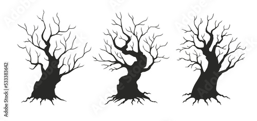 Vector Halloween Trees