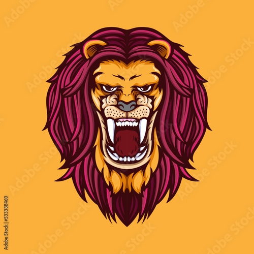 Fototapeta Naklejka Na Ścianę i Meble -  lion head mascot
