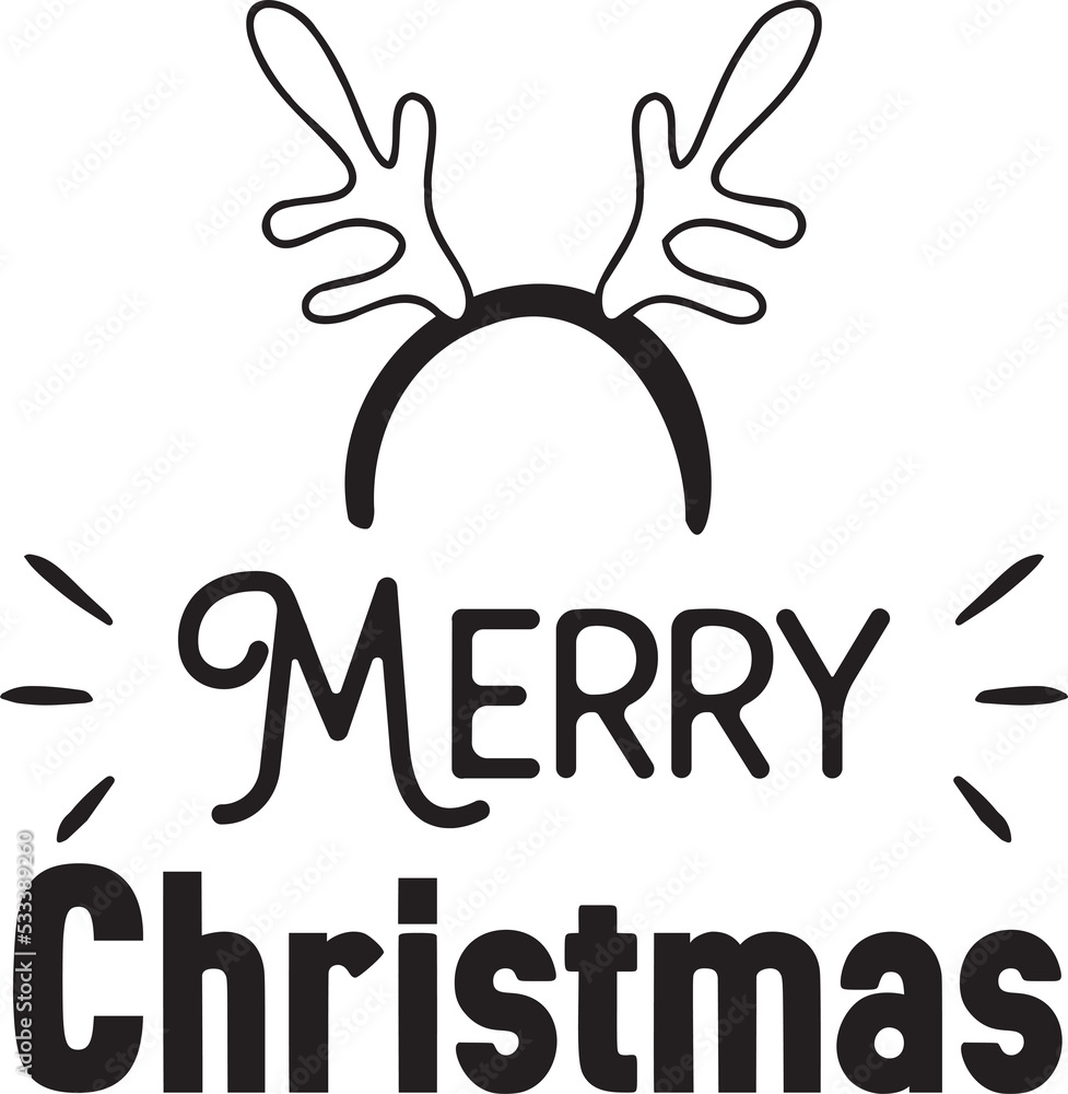 Merry Christmas lettering and quote illustration Merry Christmas lettering and quote illustration