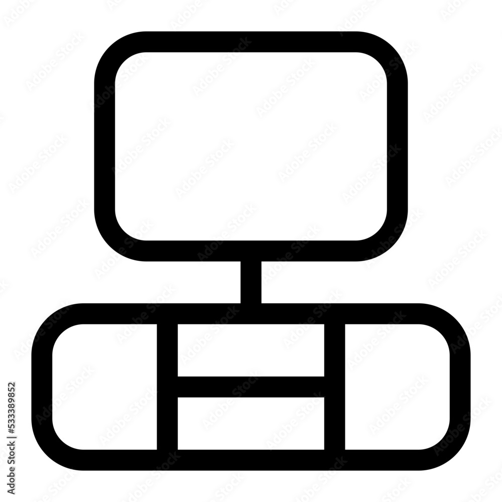 tv desk outline icon tv desk outline icon