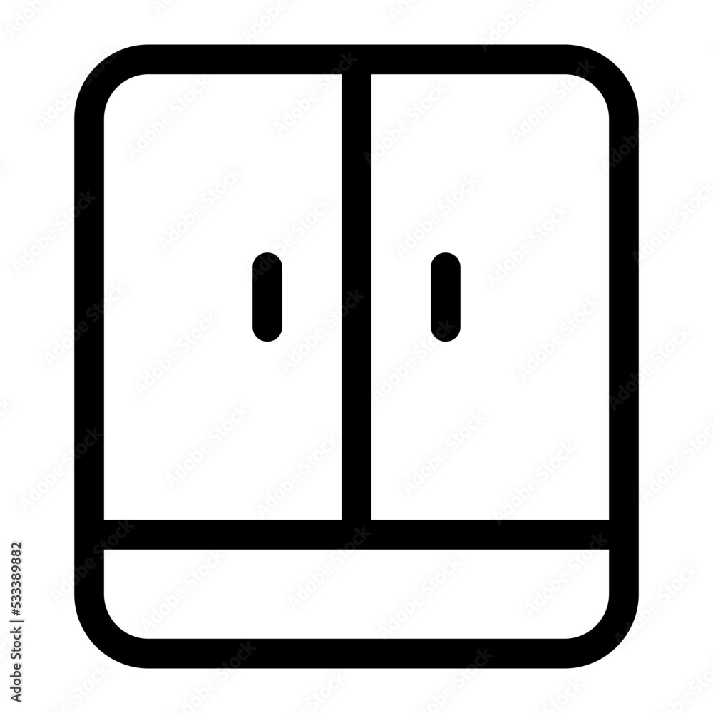 wardrobe outline icon wardrobe outline icon
