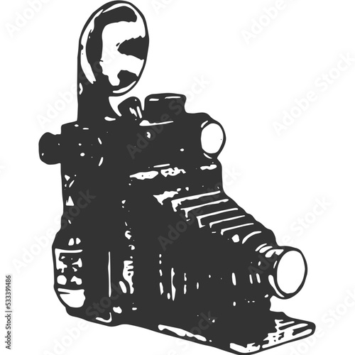 Camera Obscura Vintage Illustration Vector