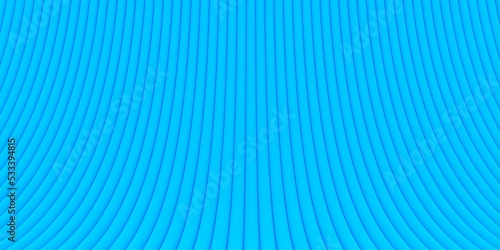 Bend blue curved cylinder array shape geometrical background wallpaper banner pattern