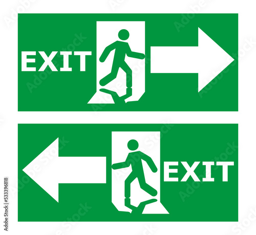 Emergency Exit Sign