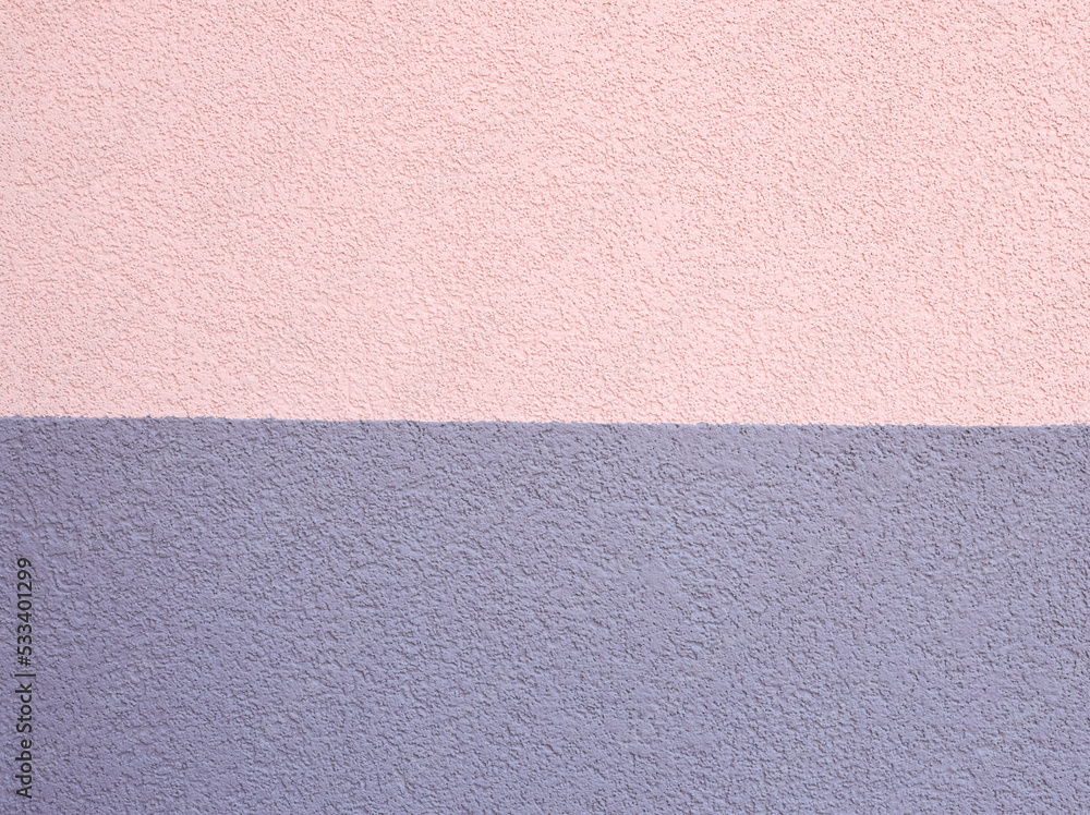 Fototapeta premium Textured pink purple wall background. Lovely two colors backdrop