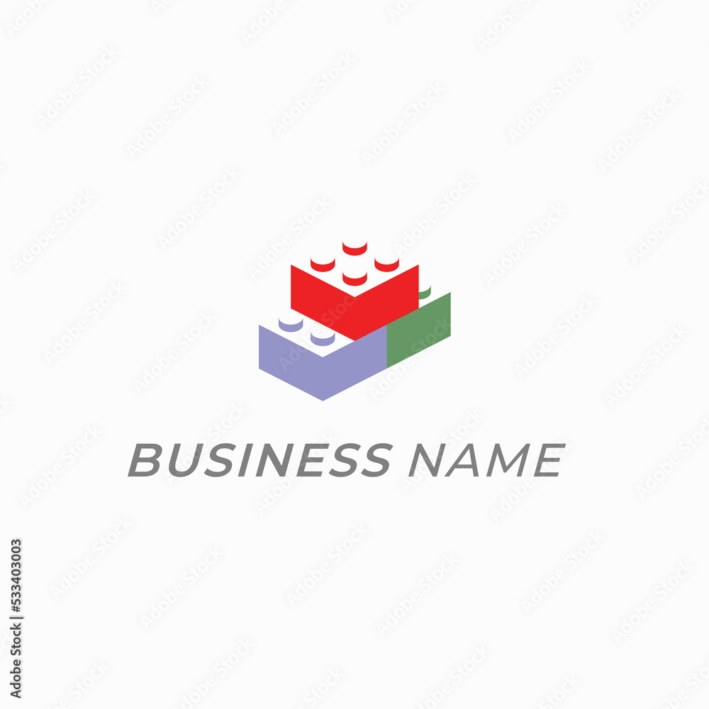 design logo connect built block