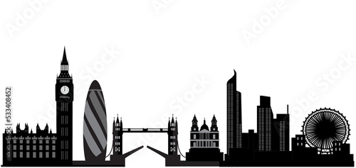 london city skyline illustration