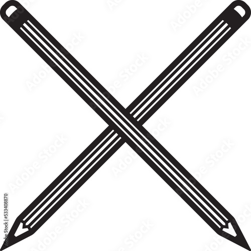 Vintage carpentry woodword mechanic pencil. Can be used like emblem, logo, badge, label. mark, poster or print. Monochrome Graphic Art. Vector