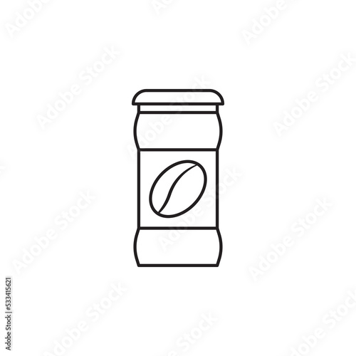 instant coffee vector for website symbol icon presentation