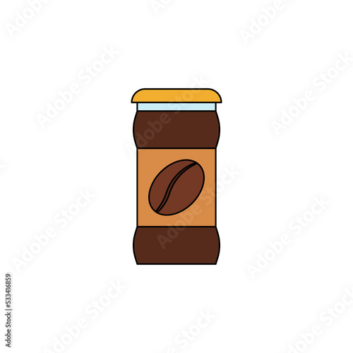 instant coffee vector for website symbol icon presentation