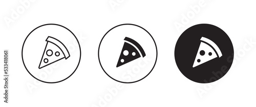 pizza line icon, fast food vector, sign, symbol, logo, illustration, editable stroke, flat design style isolated on white linear