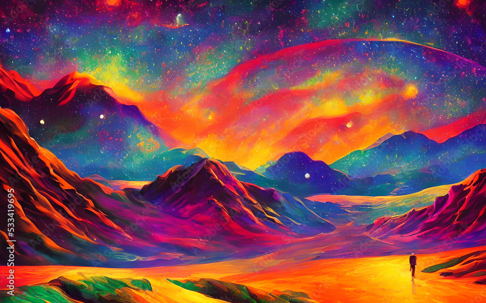 The colors in the sky swirl and dance, creating a dreamy landscape. The stars seem close enough to touch, and the planets are so bright that they almost hurt to look at. The colors in the sky swirl and dance, creating a dreamy landscape. The stars seem close enough to touch, and the planets are so bright that they almost hurt to look at.