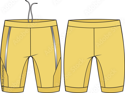 MEN AND BOYS BOTTOM WEAR LAYERING SHORTS VECTOR ILLUSTRATION