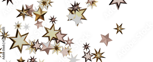 stars background  sparkle lights confetti falling. magic shining Flying christmas stars on night