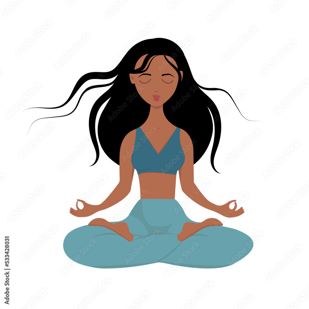 Beautiful girl during the meditation Beautiful girl during the meditation