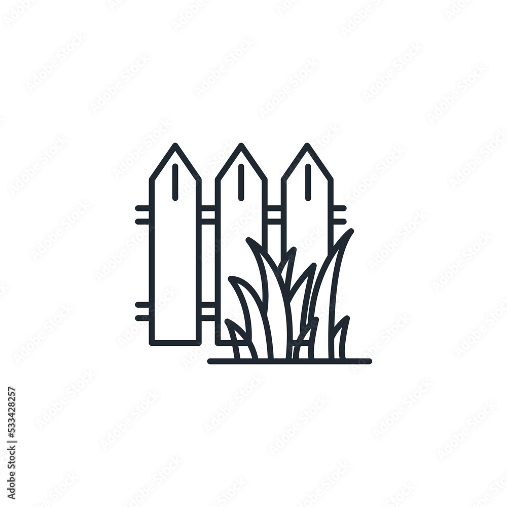 Fence icons symbol vector elements for infographic web Fence icons symbol vector elements for infographic web