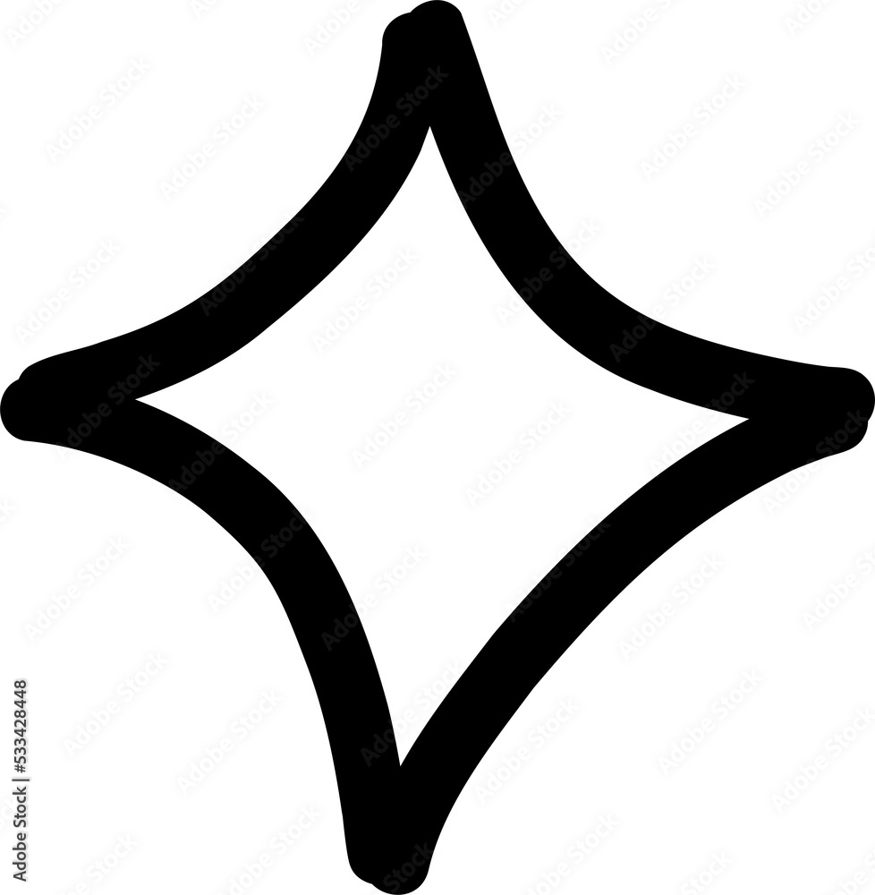 Hand drawn Abstract Sparkle or Star Hand drawn Abstract Sparkle or Star