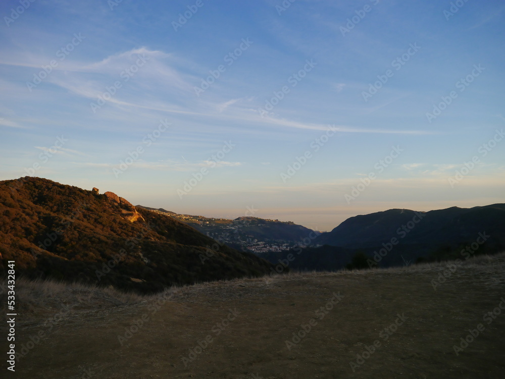 Afternoon view of the Eagle Rock trail