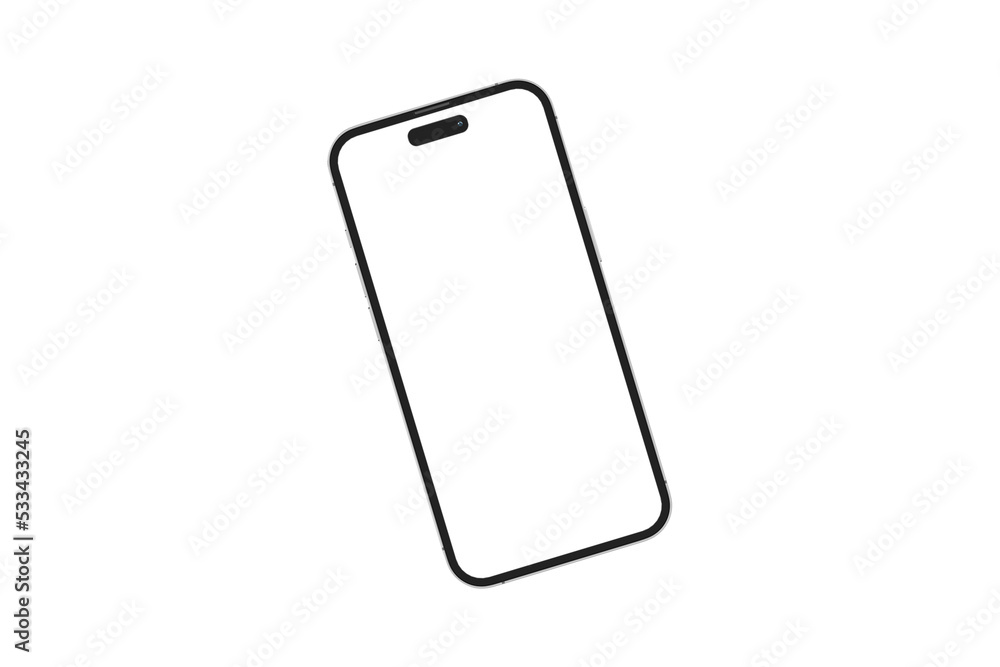 Realistic blank phone illustration. UI UX app presentation. 3D Render. Realistic blank phone illustration. UI UX app presentation. 3D Render.