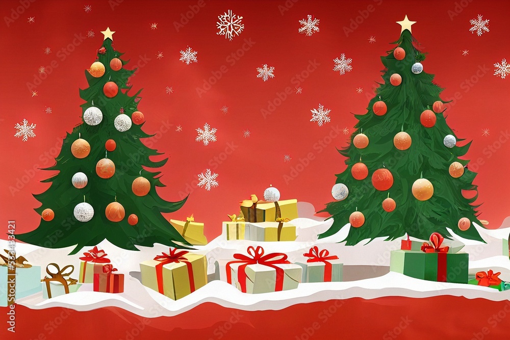 Christmas theme, printable theme for a postcard, for wishes Stock ...