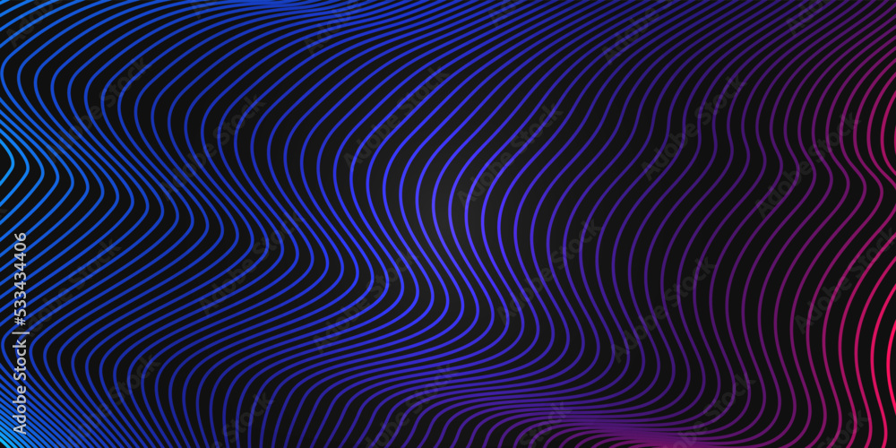 Abstract 3d rendering of smooth surface with bright gradient lines. Elegant geometric pattern. Digital technology backdrop. Striped modern background design for poster, cover, branding, banner, placar Abstract 3d rendering of smooth surface with bright gradient lines. Elegant geometric pattern. Digital technology backdrop. Striped modern background design for poster, cover, branding, banner, placar