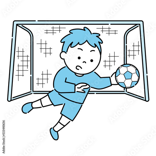 サッカーをする少年8