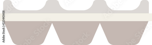 Ice tray holder flat icon