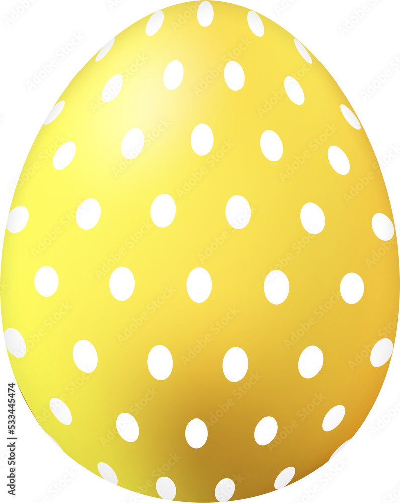 3D realistic easter egg 3D realistic easter egg