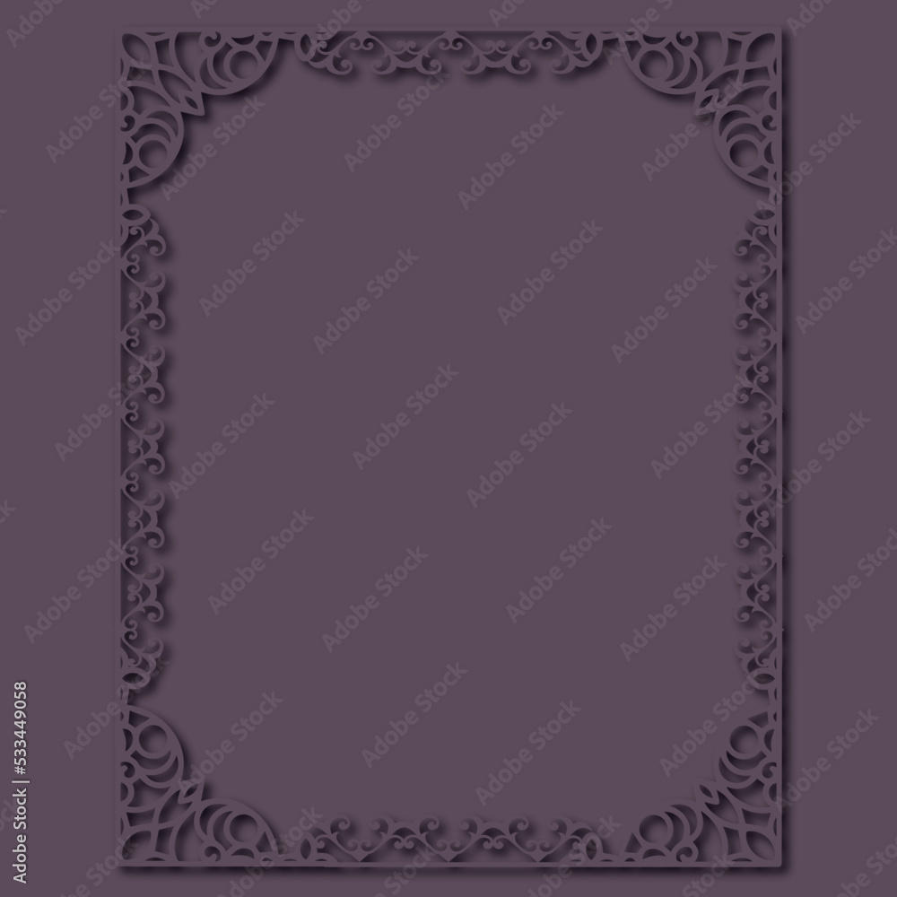 Frame, in the style of an ornament, Vector illustration eps 10, Art. Frame, in the style of an ornament, Vector illustration eps 10, Art.
