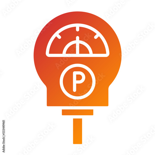 Parking Meter Icon Style
