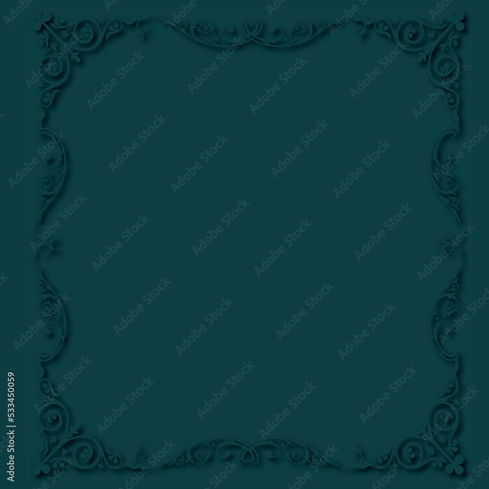 Frame, in the style of an ornament, Vector illustration eps 10, Art. Frame, in the style of an ornament, Vector illustration eps 10, Art.