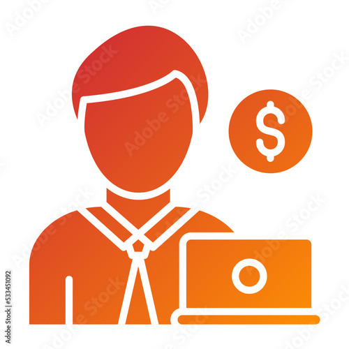 Freelancer Male Icon Style