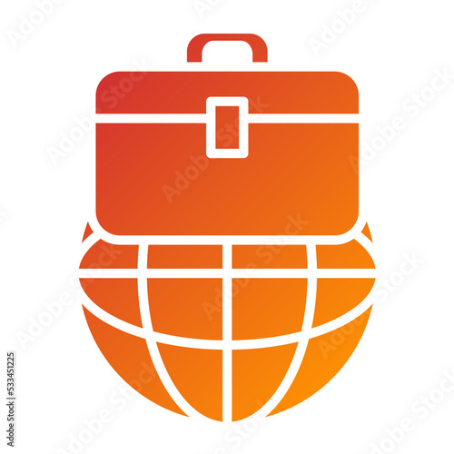 Global Business Icon Style