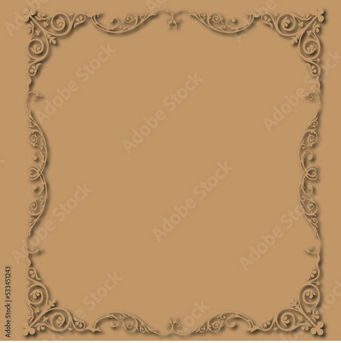 Frame, in the style of an ornament, Vector illustration eps 10, Art.