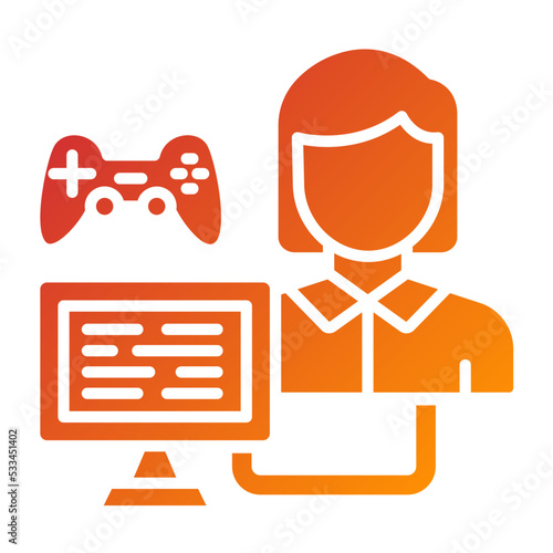 Game Modder Female Icon Style