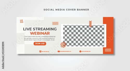 Social media Facebook cover banner template social media post