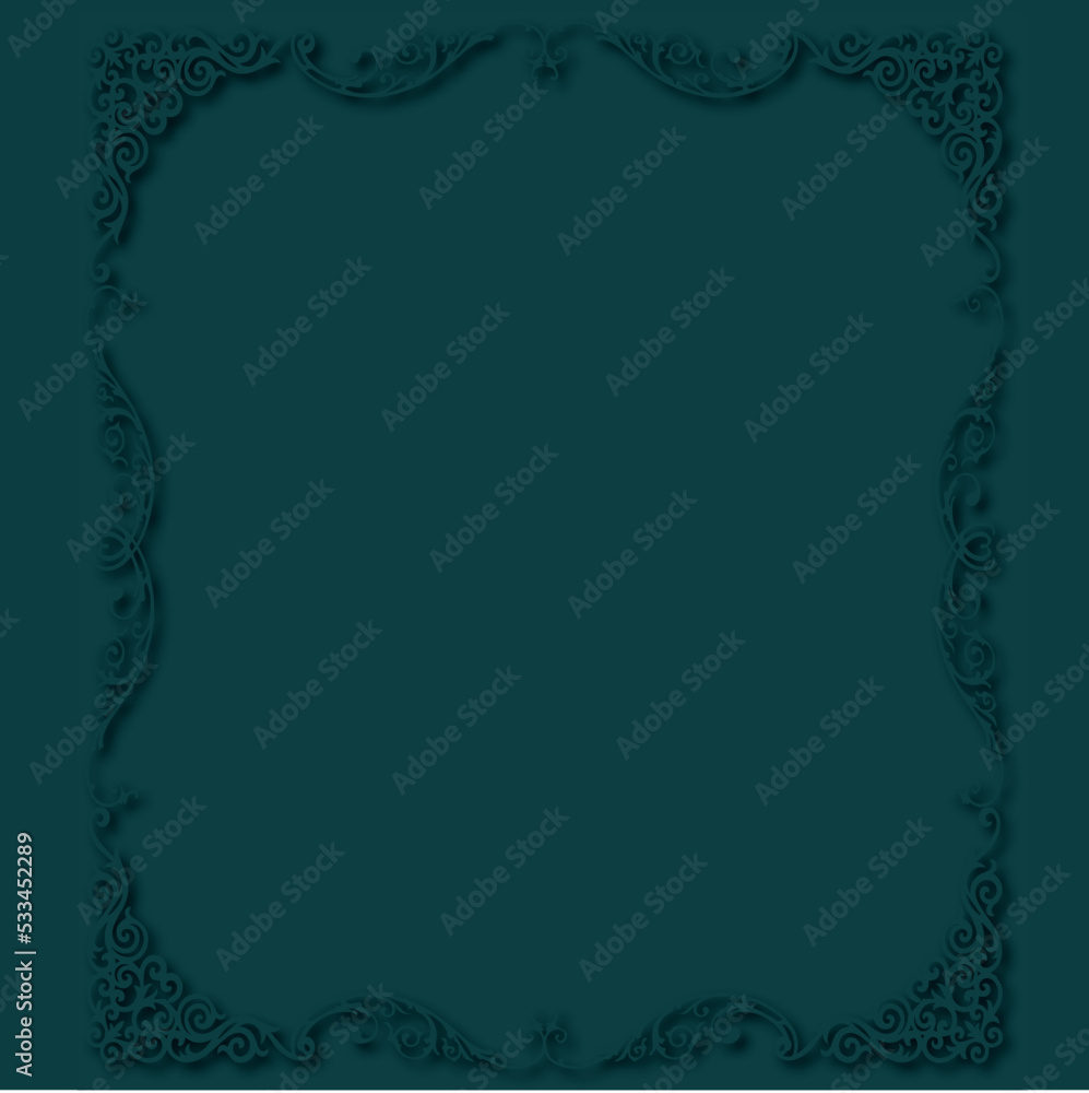 Frame, in the style of an ornament, Vector illustration eps 10, Art. Frame, in the style of an ornament, Vector illustration eps 10, Art.