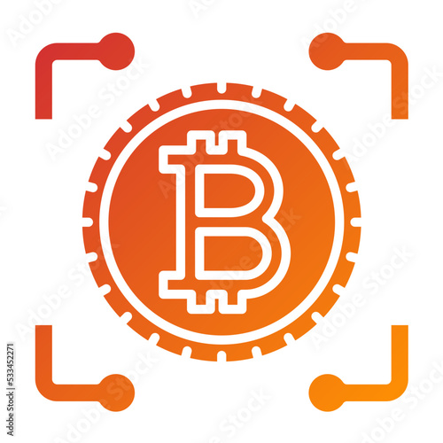 Cryptocurrency Icon Style