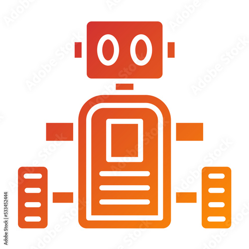 Mobile Robot Icon Style