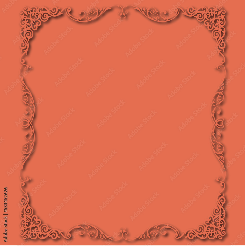 Frame, in the style of an ornament, Vector illustration eps 10, Art. Frame, in the style of an ornament, Vector illustration eps 10, Art.