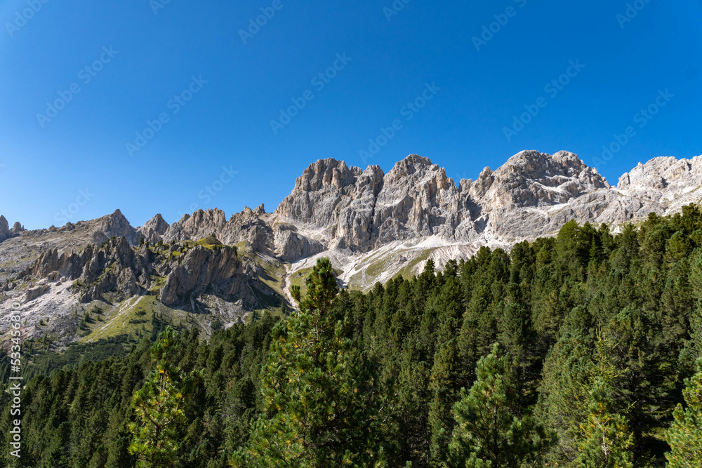 Fototapeta premium landscape of the dolomites in the surroundings of vajolet