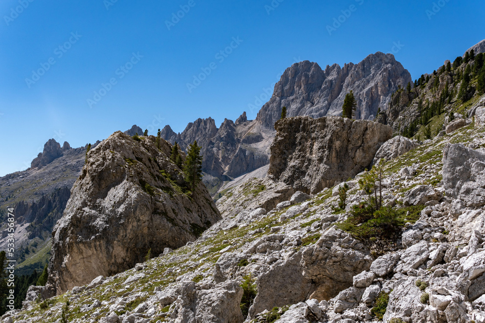 landscape of the dolomites in the surroundings of vajolet landscape of the dolomites in the surroundings of vajolet