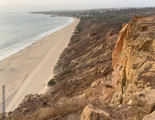 Vászonkép vue sur la plage montagne