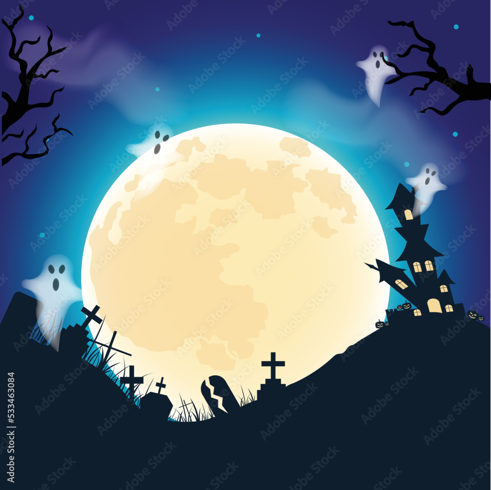 Halloween Background Vector illustration