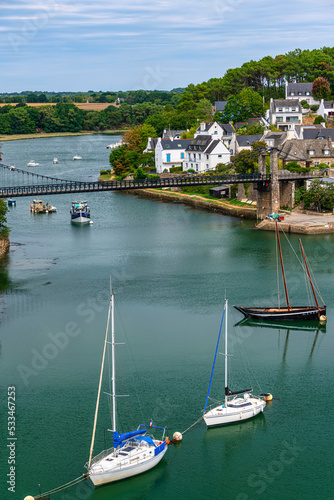 Tableau sur toile The old harbor of Le Bono (Vannes Morbihan, Brittany, France)
