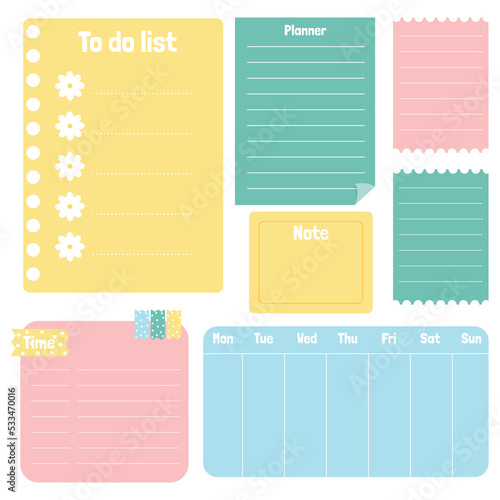 planner, note, to do list, organizer, diary, plan, reminder, paper, business, vector, schedule, page, list, notebook, design, education, template, background, illustration, printable, daily, date, bla