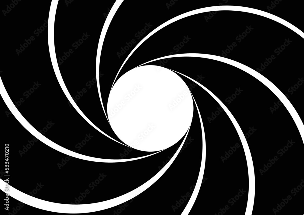 Fototapeta premium View Through Silhouette Gun Barrel