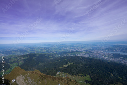 Lucerne's very own mountain, Pilatus, is one of the most legendary places in Central Switzerland. And one of the most beautiful. On a clear day the mountain offers a panoramic view of 73 Alpine peaks. © nurten