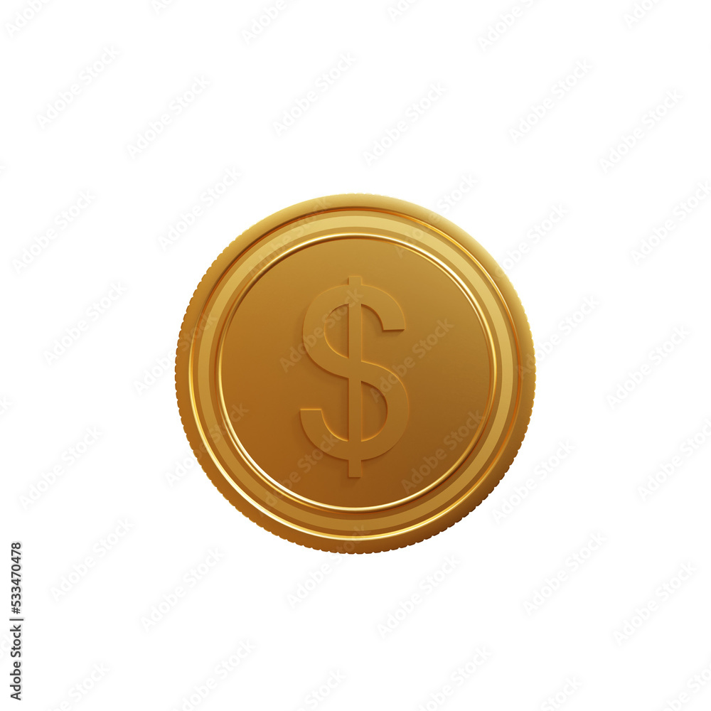 Currency Symbol Dollar 3D Illustration Currency Symbol Dollar 3D Illustration