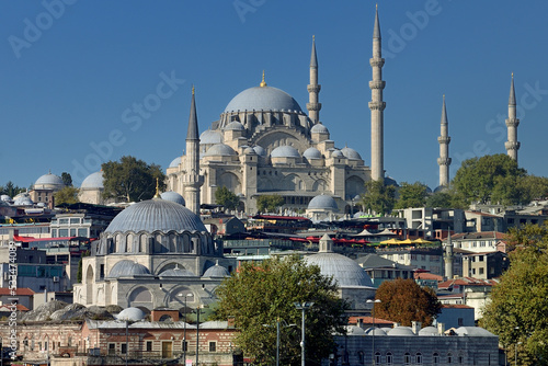 ISTANBUL, RUSTEM PASHA MOSQUE AND SULEYMANIYE MOSQUE